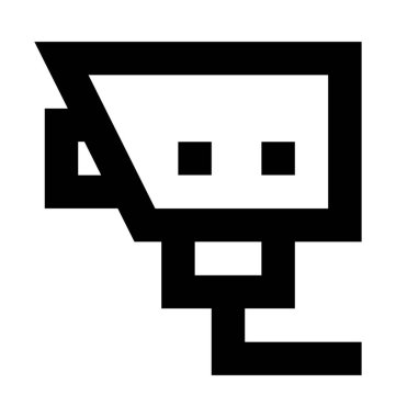  Güvenlik kamerası vektör simgesi