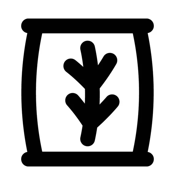 Ikona wektor worek pszenicy — Wektor stockowy