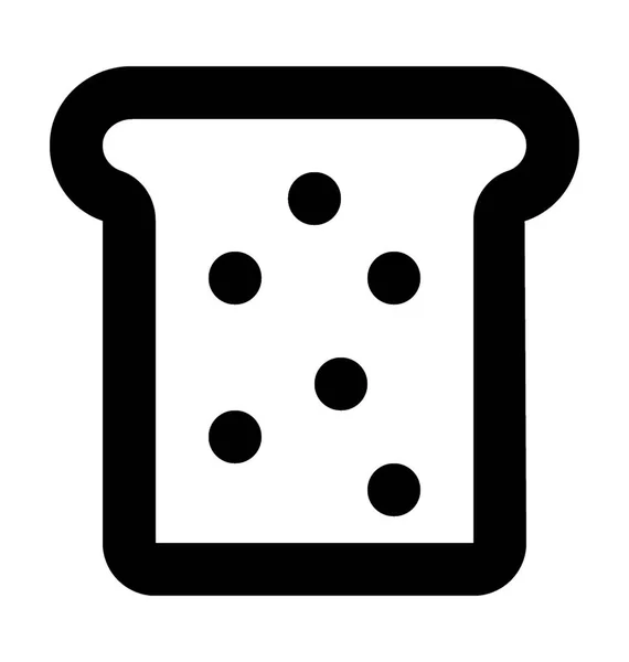 Toast-Vektor-Symbol — Stockvektor