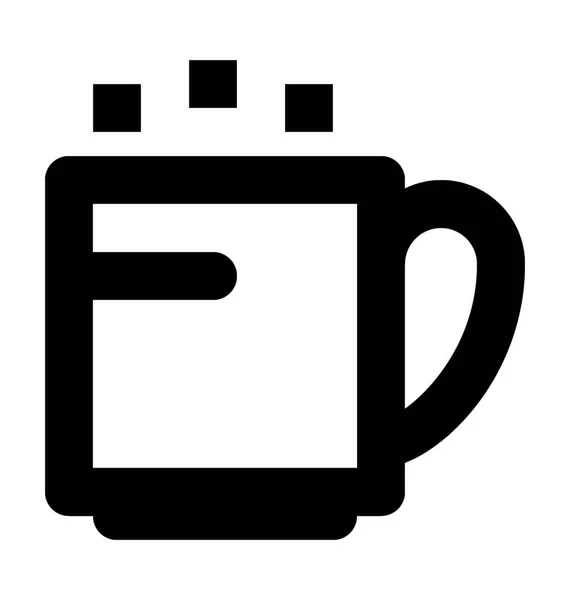 Tea Mug Vector Icon — Stock Vector