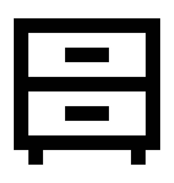 Commode Vector Icon — Stockvector