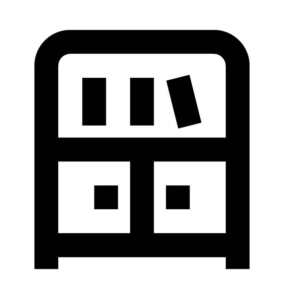 Boek plank Vector Icon — Stockvector