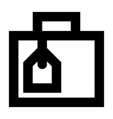  Bagaj çantası vektör simgesi