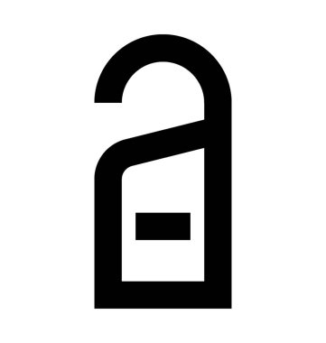  Kapı askı vektör simgesi