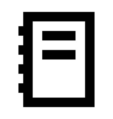  Günlüğü vektör simgesi