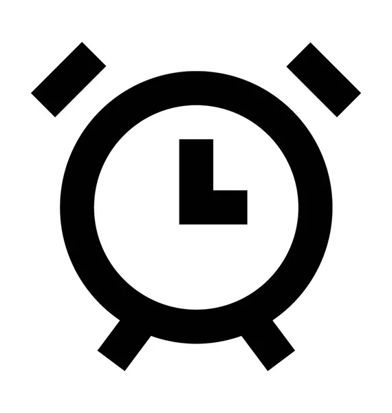 Reloj despertador vector icono — Vector de stock