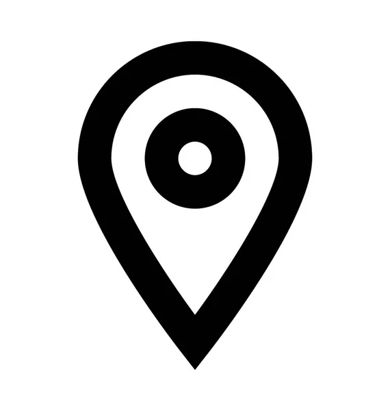 Mapa pin vector icono — Vector de stock