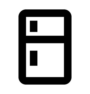  Buzdolabı vektör simgesi