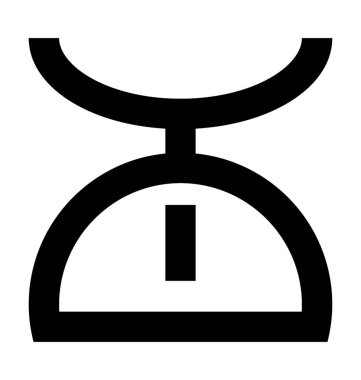  Mutfak boyutu vektör simgesi