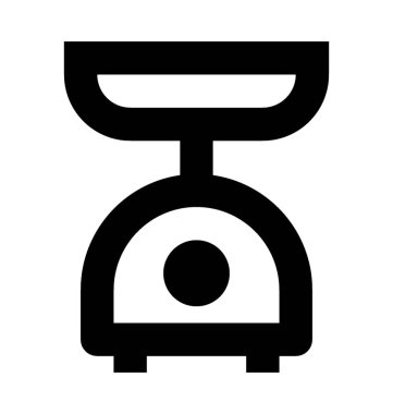  Mutfak boyutu vektör simgesi