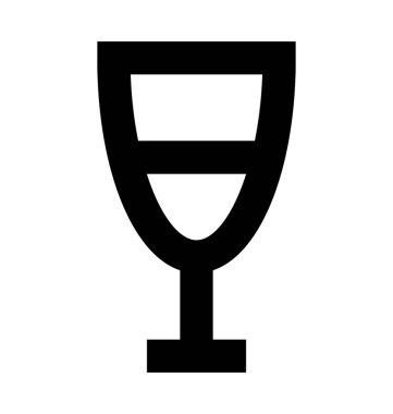  şarap cam vektör simgesi