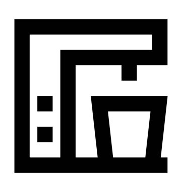  kahve makinesi vektör simgesi