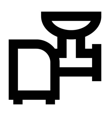  Doğrayıcılardan makine vektör simgesi