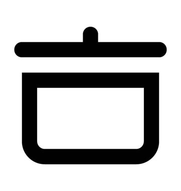  Pişirme Pan vektör simgesi