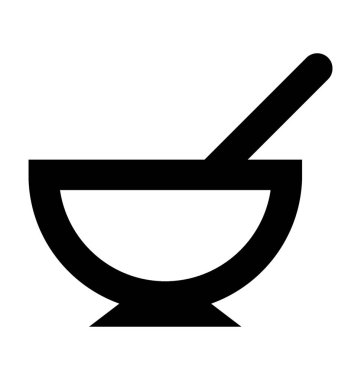  Çorba vektör simgesi