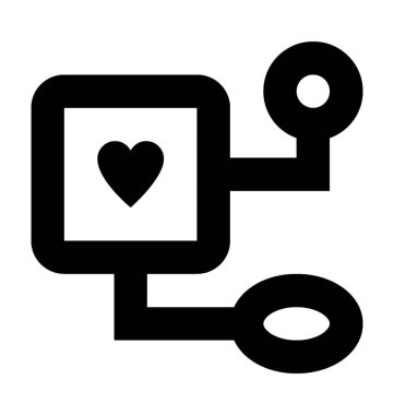  Aşk bağlantısı vektör simgesi