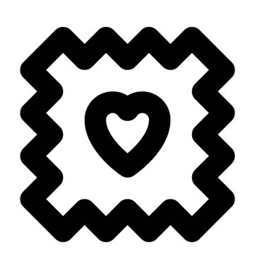 Kalp Sticker vektör simgesi