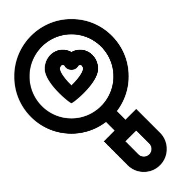Aşk vektör simge arama