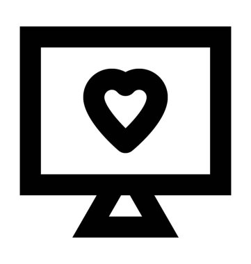  Aşk sohbet vektör simgesi