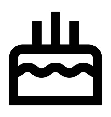  Pasta vektör simgesi