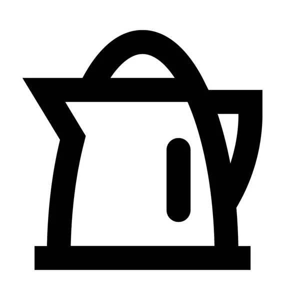 Wasserkocher-Vektorsymbol — Stockvektor