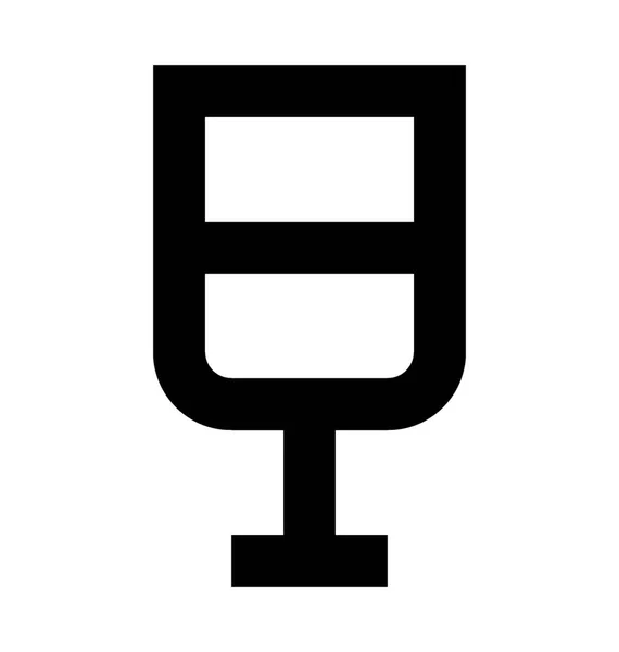 Juice glas vektor symbol — Stock vektor