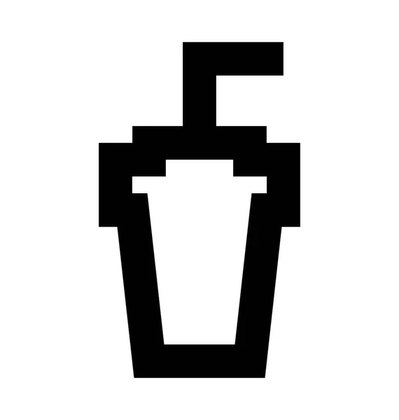 Juice Cup Vector Icon — Stock Vector