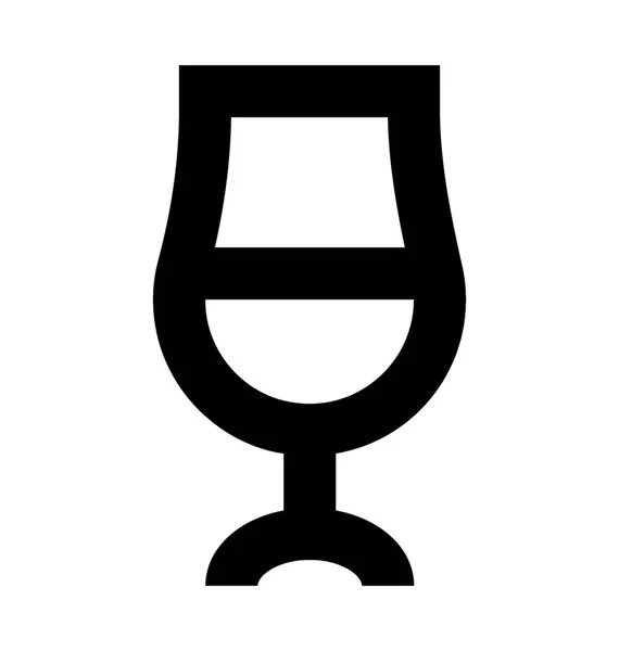 Векторный значок бокала вина — стоковый вектор