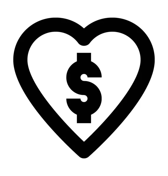 Money Lover Vector Icon — Stockvector