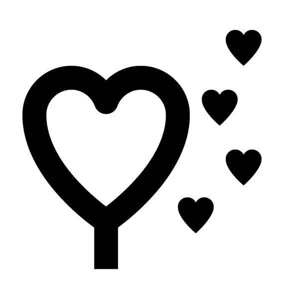 Icona vettoriale dei sentimenti cardiaci — Vettoriale Stock