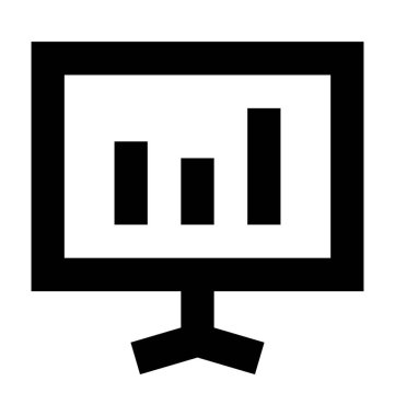  Grafik sunum vektör simgesi