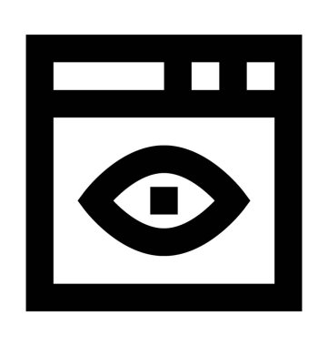  Web görünürlüğü vektör simgesi