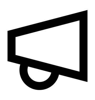  Megafon vektör simgesi