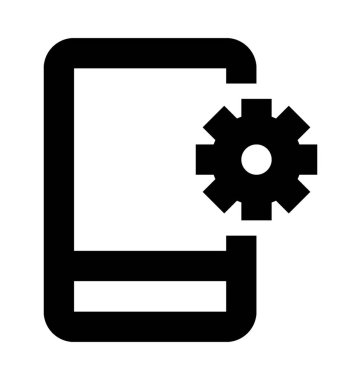  Telefon ayarları vektör simgesi