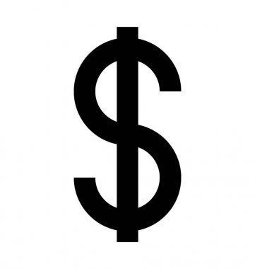  Doları vektör simgesi