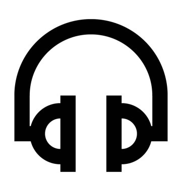  Kulaklık vektör simgesi