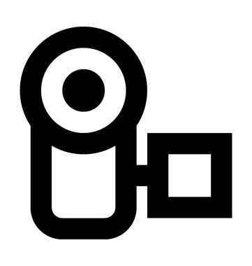  Video kamera vektör simgesi