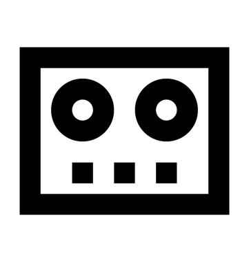  Video kaset vektör simgesi