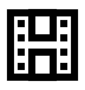  film strip vektör simgesi