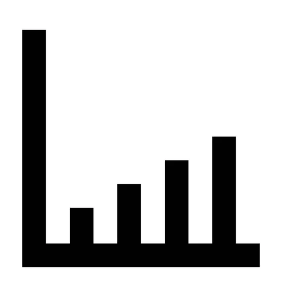 Tillväxt diagram vektor symbol — Stock vektor