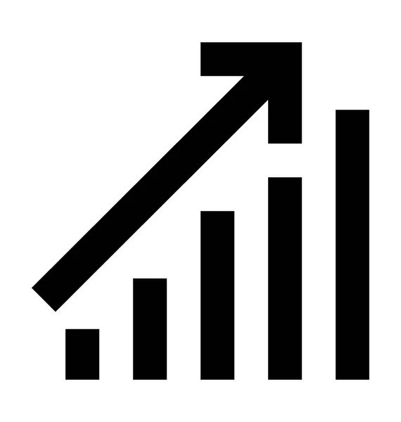 Bar Graph Vector Icon — Stock Vector