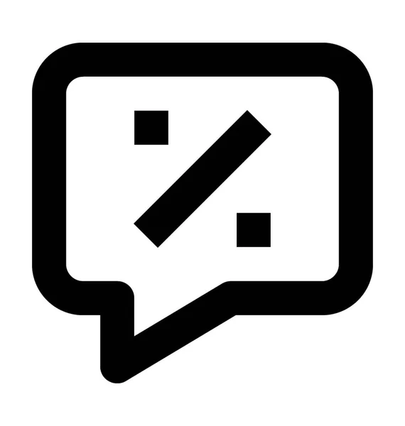 Icona vettoriale bolla di chat — Vettoriale Stock