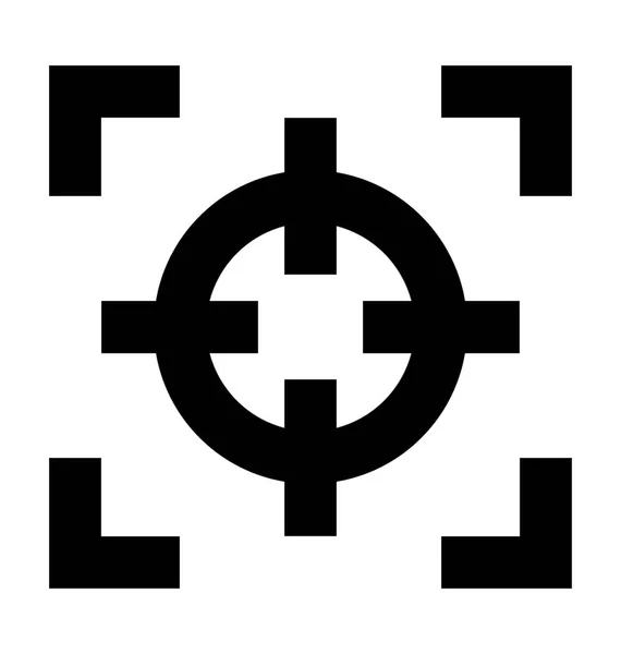 Fokus-Werkzeug-Vektor-Symbol — Stockvektor