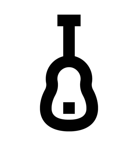 Ikone des Gitarrenvektors — Stockvektor
