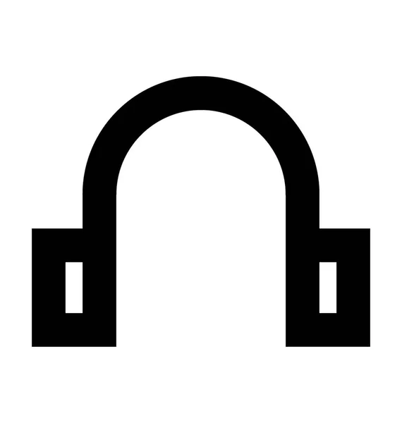Kopfhörer-Ikone — Stockvektor