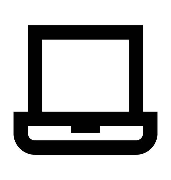 Icona vettoriale del computer portatile — Vettoriale Stock