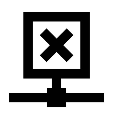  Sunucu bağlantı kesme vektör simgesi