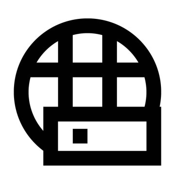  Internet sunucusu vektör simgesi