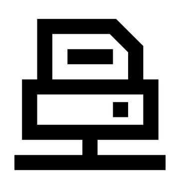  Sunucu belge vektör simgesi