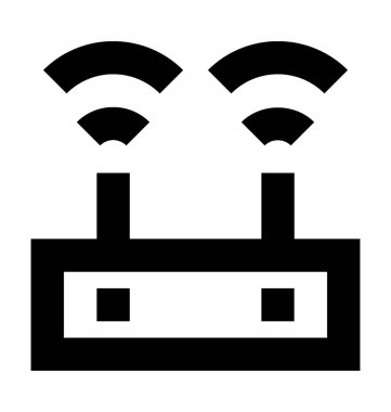  Wifi yönlendirici vektör simgesi